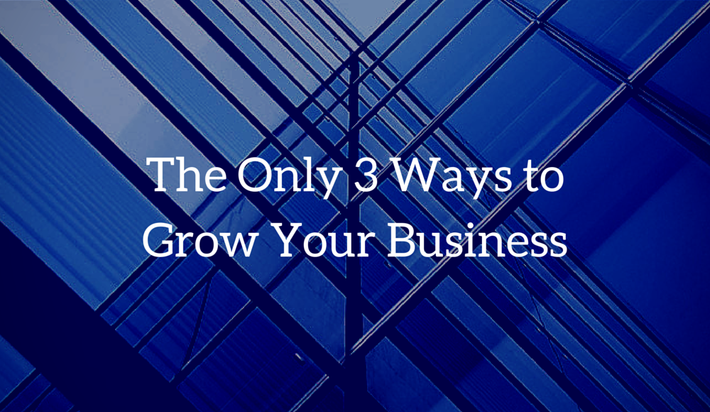 The Only 3 Ways to Grow Your Business