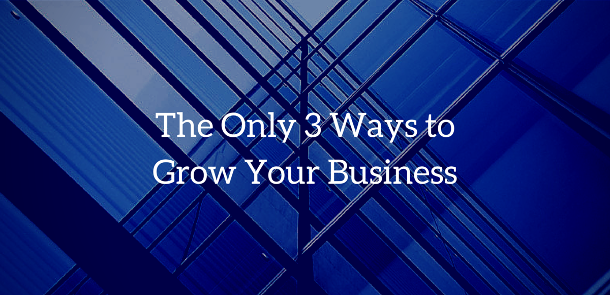 The Only 3 Ways to Grow Your Business