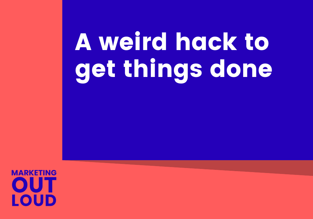 A weird hack to get things done